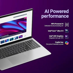 Dell 15 AI Powered Laptop, Intel® Core™ Ultra 5 225H Processor, 16GB DDR5 RAM, 512GB SSD, 15.6" FHD Anti-Glare Display, Dedicated Copilot Key + Backlit Keyboard, Silver,Win 11 Home + MSO H&S'24,1.66kg