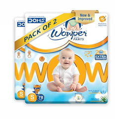 Wowper Easy Pants Baby Diaper | Medium Size Diapers | Diapers with Wetness Indicator | Upto 12 Hrs Absorption | 7-12 Kg | 34 Counts