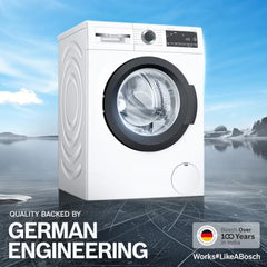 Bosch 12 kg 5 Star Front Load Fully Automatic Washing Machine, AI ActiveWater, Inbuilt heater, Antibacterial Tech, 14 Wash Programs, 66L Large Drum, SoftCare Paddle, White, WGA27400IN (2026 Model)