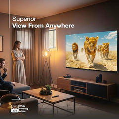 SANSUI 80cm (32) HD Ready Google TV with IPS Panel, HDR10, Dolby Audio, Surround Sound, Game Mode, 60Hz Refresh Rate JSW32HG5 (Black)