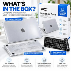 PC LABEL Matte Finish Hard Shell Case for MacBook Pro 14 Inch ((2021–2026) M4/M3/M2/M1 A3112/A3185/A3401/A2918/A2992/A2779/A2442/A3426/A3427), Lightweight Protective Cover with Free Black Keyboard Skin