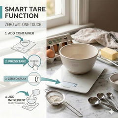 Themisto TH-WS20 Digital Kitchen Weighing Scale Stainless Steel (5Kg)