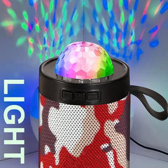 PerfX M21VP Portable Bluetooth Speaker 10W – Thunder Bass, Inbuilt Disco Lights, Wireless Speaker for Party & Outdoor (Disco Light 10 W Bluetooth Speaker, Green)