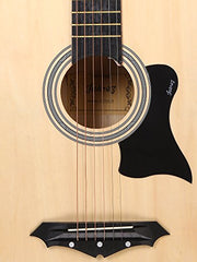 Juârez Acoustic Guitar Kit, JRZ38C/BK 38 Inch Cutaway, 038C with Bag, Strings, Pick and Strap, Black