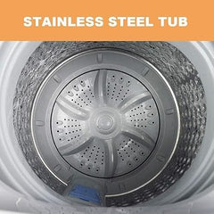HOMEAPPY Mini Top Loading Washing Machine || Steel Drum Portable Washing Machine with Anti Bacterial Function of Blue UV Light Rotary Controller for Compact Laundry || Washing Underwear Baby Clothes