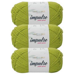 WOAFASHIONS - World of Arts Impulse Hand Knitting & Crochet Yarn, Premium Acrylic, 4 : Medium (Anchor Grey) (100gms / 3.5oz / 200mtr / 218yds)