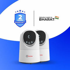 Trueview 3MP WiFi Robot Security Camera | 360° Pan Tilt | All-Time Color Night Vision | AI Auto Tracking & 2-Way Audio | Alexa Compatible | Supports 256GB Memory Card | STQC Certified for Privacy
