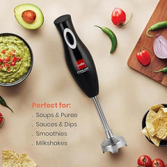 Cello Vibro Hand Blender, Black | Powerful 300W Motor | Copper Motor, Ergonomic Design, Low Noise Operation, Easy to Clean and Store | 2-Year Warranty