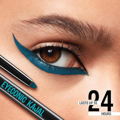 Lakme 9-5 Eyeconic Kajal, Classic Brown, Smudgeproof and Waterproof that lasts upto 24H, for 2x dark pigment, 0.35g
