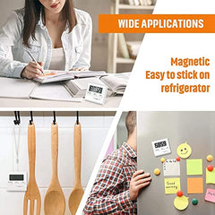 SYGA Digital Kitchen Timer Cooking Kitchen Timers with Louder Alarm Big Digit with Back Stand for Teacher, Study, Exercise, Oven, Cook, Baking White