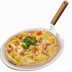 SYGA Stainless Steel Pizza Shovel Knife Pie Server Hand Tool with Wooden Handle