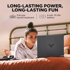 HP Victus, Intel Core 5 210H, 4GB RTX 3050 A (24GB DDR5, 512GB SSD) FHD, 144Hz, 300 nits, IPS, 15.6''/39.6 cm, Win11, M365* Office24, Mica Silver, 2.29kg, fa2500TX, Backlit, Gaming Laptop