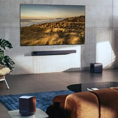 Samsung 320 W True 3.1.2ch Soundbar with Dolby Audio | Q-Symphony | Center, Up-Firing Speakers | HDMI eARC | Optical in | Bluetooth 5.3 | Wireless Subwoofer (HW-Q600H/XL, Titan Black)