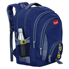 ROZEN 46 cms School Bag Class 5-12 Large 4 partition Laptop Collage Office Travel Backpack Unisex (GREY)