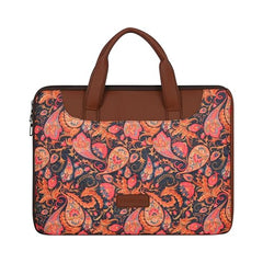 Tabelito Laptop Sleeve Bag 13" to 15.6 inch for Women Jute and Vegan Leather Office Everyday Handbags