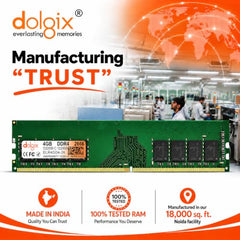 Dolgix 8GB DDR4 Desktop RAM 2133MHz | Desktop-Memory| U-DIMM | Long-DIMM | PC4-17000 | 1Rx8 Single Rank | 3-Year Warranty- (Made in India)