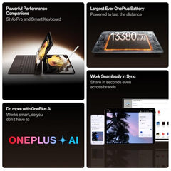 OnePlus, Pad 4, 13.2 inch (33.53 CM), LCD, 12GB RAM, 512GB ROM, WiFi, 8 Speakers, Snapdragon 8 Elite Gen 5, Dune Glow, AI Enabled