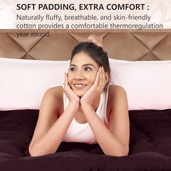 AVI Super Soft 500 GSM Microfiber Bed Mattress Topper for King Size 78x72 Inch | All Season Comfortable Sleep 2 Inch Thick Mattresses Padding King Size -(White, 6.5x6 Feet, 4 Corners Elastic Band)