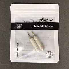 SeCro 3.5Mm Stereo Male To 6.3Mm Stereo Female Adapter Converter ((1 Pack) Silver), auxiliary