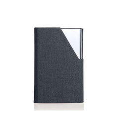 MOMISY PU Leather Professional Business Visiting Card Case Wallet Debit Credit ATM Card Holders for Men & Women (6.5 x 1.25 x 9.5 cm) (Grey)