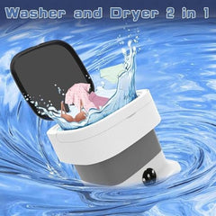 Portable Washing Machine, 16L Mini Washing Machine With Spin Basket, Small Portable Washer Machine Suitable for Underwear Small Clothes Dryer Deep Cleaning (KL4)