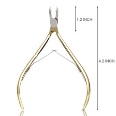 SYGA Golden Stainless Steel Cuticle Nippers Cutter Trimmer Clipper Dead Skin Remover Manicure Nail Art Tool