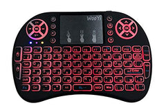 Tobo Wireless Touchpad Mini Keyboard Bluetooth K25 for Windows and Mac OS Computers, Home Theater PC Users, IPTV,(Black). TD-621KM
