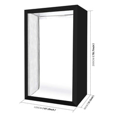 SYGA PreOrder 200cm Studio Box 6 Light Strip Bars 240W 5500K White Light Photo Lighting Shooting Tent Kit for Clothes/Adult Model Portrait
