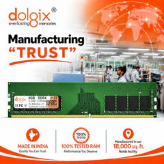 Dolgix 8GB DDR4 Desktop RAM 2133MHz | Desktop-Memory| U-DIMM | Long-DIMM | PC4-17000 | 1Rx8 Single Rank | 3-Year Warranty- (Made in India)