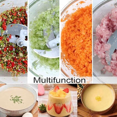 Zerastia Electric Chopper 2L Stainless Steel | Heavy Duty Meat Grinder, Vegetable Chopper & Food Processor | Multipurpose Mixer Grinder Machine for Kitchen