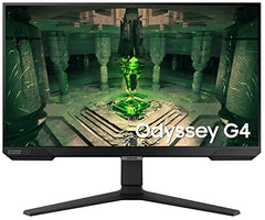Samsung 27" (68.4cm) Odyssey G4 IPS Gaming Monitor|FHD 1920 x 1080|240Hz|1ms|400nits|SRGB 99%|Ports-HDMIx2,DP,Headphone|DP Cable|Height-Tilt-Pivot Adjustable Stand|Nvidia G-Sync|LS27BG400EWXXL|Black