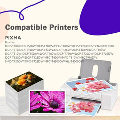CANOFF BTD6000BK Refill Ink Compatible for Brother DCP-T300 T310W T500W T520W T220 T700W T420W T425W T426W T428W T720DW T725DW T820DW T810W Printers (100ml Black Bottle (Pack of 5))