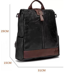MOMISY Multi-Purpose Backpack Trendy Korean Version Backpack Large Capacity Leisure Travel Bag (Black)