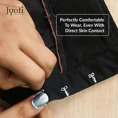 JYOTI Dress Hook (50 Hooks of 3 Wire Size 2 of Brass Material in Nickel Free Finish in a Pouch), Hooks for Ladies Blouses, Dresses, Chudidars, Children Dresses, Frocks, and Gowns - Pack of 5 Pouches
