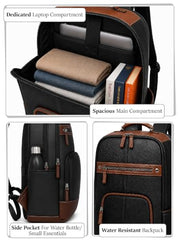 FUR JADEN Laptop Backpack With 15.6 Inch Laptop Compartment | Water Resistant For College School Work for Men & Women | With USB Charging Port