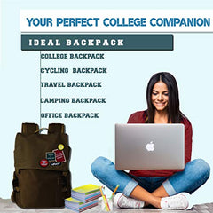 F Gear Milestone Casual 20L Laptop Backpack | Premium Canvas Fabric | 1 Compartment & 4 Pockets | Durable, Water-Resistant & Stylish Laptop Bag, For College, Office & Travel | Fits Upto 16 Inch Laptop