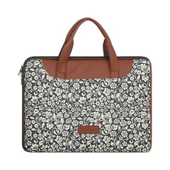 Tabelito Laptop Sleeve Bag 13" to 15.6 inch for Women Jute and Vegan Leather Office Everyday Handbags