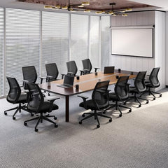 Interio by Godrej Curv Premium Mesh Wide Back Ergonomic Chair | Work from Home/Study Chair | 1-Year Warranty | Height Adjustable Chair | Heavy Duty PP Base | DIY Installation, Black