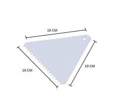 SYGA 3pcs/Set Cake Scraper Icing Smoother Cake Edge Side Decorating Tools Scraper Pastry Butter Dough (Colors May Vary)