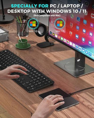 JOMAA Wired touchpad Supports Multi Gesture Control, Touch Mouse, and Second Hole pad, Suitable for Windows and Mac (Silver)