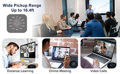 Audio Array Wireless Conference Microphone with Speaker | Bluetooth, USB & 4 Mics | 360° Pickup Upto 4M | Noise Reduction & Enhanced Voice | Portable Speakerphone for Video Calls/Zoom Meeting | AM-W45