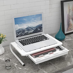 WALI Dual Monitor Stand for Desk, Desk Monitor Riser 3 Height Adjustable, Laptop Riser with Airflow Vents, Desk Organizer for Computer, Laptop, Printer, Notebook (STT003-2), 2 Pack, Black