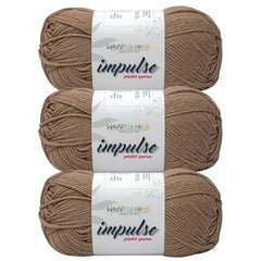 WOAFASHIONS - World of Arts Impulse Hand Knitting & Crochet Yarn, Premium Acrylic, 4 : Medium (Anchor Grey) (100gms / 3.5oz / 200mtr / 218yds)