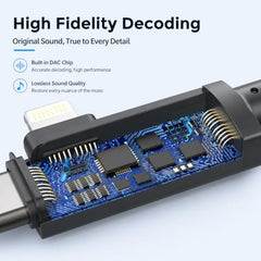 Verilux® 2 in 1 Audio Adapter USB C and Light to 3.5mm Jack Converter