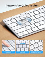 seenda SKM64-3 Wireless Bluetooth Keyboard Mouse Combo for Windows and Mac