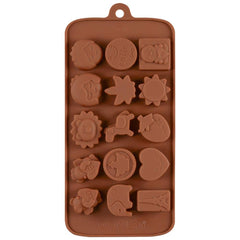 SYGA 15-Cavity Cute Animal Shap Chocolate Silicon Mould Candy Mould