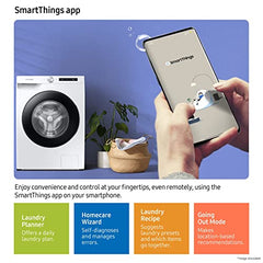 Samsung 8 Kg 5 Star Eco Bubble Technology, AI Control & Wi-Fi, Fully-Automatic Front Loading Washing Machine Appliance (WW80T504DAN1TL, Digital Inverter, In-Built Heater, Inox)