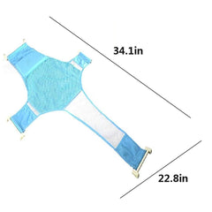 SYGA Bath Seat Support Net Non-Slip Bathtub Sling Shower Mesh Bathing Cradle Rings for Tub (Blue)