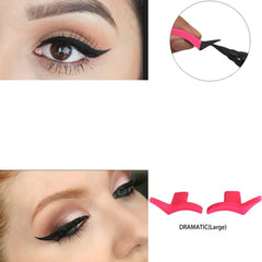 SYGA 1 Pair Eyeliner Template Stamp Mold Wings Easy to Wear Liquid Eye Liner Black Wing Shaper Cosmetic Eyeliner Stamp Beauty Tool(Dramatic)