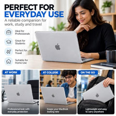 PC LABEL Matte Finish Hard Shell Case for MacBook Pro 14 Inch ((2021–2026) M4/M3/M2/M1 A3112/A3185/A3401/A2918/A2992/A2779/A2442/A3426/A3427), Lightweight Protective Cover with Free Black Keyboard Skin